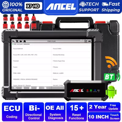 ANCEL Heavy Duty Diesel Truck OBD2 Scanner DPF Regen Diagnostic Tool Code Reader • $679