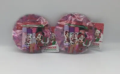 NEW! Lot Of 2 Minnie Mouse Disney Christmas Lip Smacker Sets Of 4  • $11.99