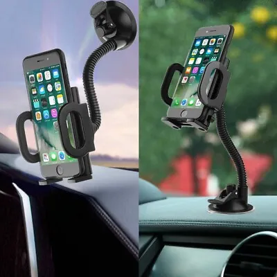 Universal In-car Mobile Phone Sat Nav Pda Gps Holder With Locking Suction Mount • £6.63