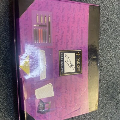 £13.50 • Buy Vintage Parker Vector Calligraphy Set With Multiple Nibsboxed / Missing Two Inks