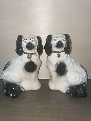 Pair Of Beswick Staffordshire Mantle Wally Spaniel Dogs 14cm Tall 1378-6 • £30