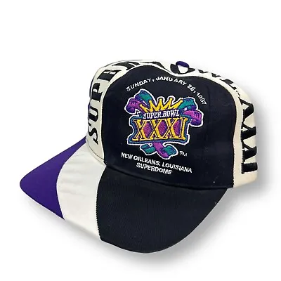 Vintage DEADSTOCK NFL Super Bowl 1997 Packers AOP Embroidered Snapback Hat Cap • $88.99