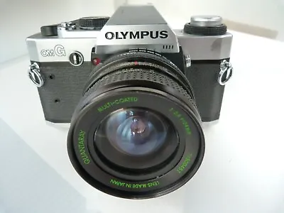 Olympus OMG 35mm SLR Film Camera With Very Rare  QUANTARAY 24/28 Lens.READ • $59