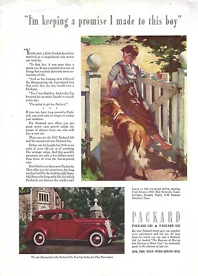 1937 Packard 120 & Six Touring Sedan Keeping A Promise Vintage Print Ad/Poster • $19.90