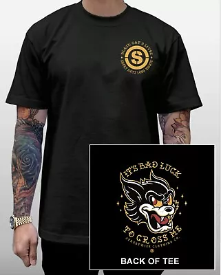 Streetwise 9 Lives Graphic T-Shirt Black L-XL-2XL-3XL-4XL-5XL • $26.99