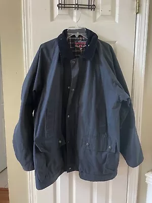 RC Toughwear England UK Made Waxed Oilskin Hunting Millerain Jacket Coat XXL Xl • $89