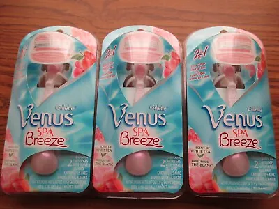 Lot Of 3 Gillette Venus Spa Breeze Razor • $44.99