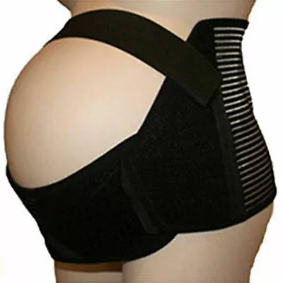 UK Maternity Pregnancy Belt Lumbar Back Support Waist Band Belly Bump Brace • £5.99