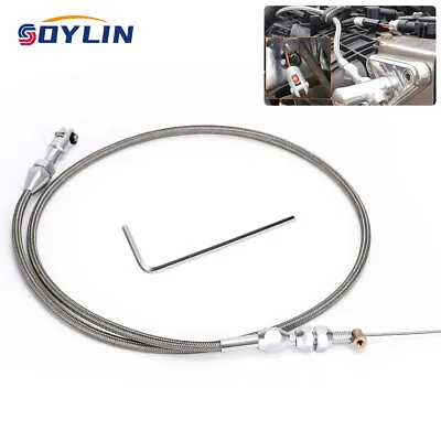 Universal 36  Stainless Steel Throttle Cable For Chevy LS1 4.8L 5.3L 6.0L 5.7L • $14.99