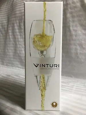 Vinturi White Wine Aerator W/No-Drip Stand & Travel Pouch - New & Unused • $23