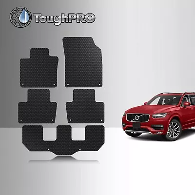 ToughPRO Floor Mats + 3rd Row Black For Volvo XC90 All Weather 2016-2024 • $99.95