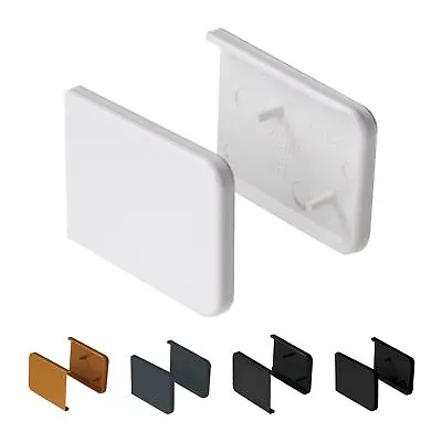 £4.41 • Buy Pair Short Window Cill Capping End Cap UPVC Internal Cover Board Plastic Trim
