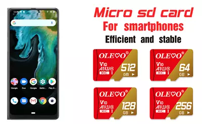 £5.95 • Buy Micro Sd Memory Cards 64GB, 128GB, 256GB, 512GB