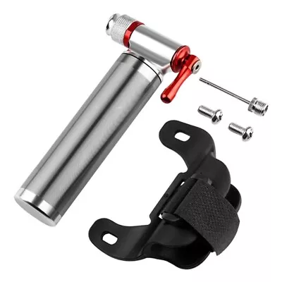 Portable CO2 Bicycles Tire Inflator Pump CO2 Tires Inflator Kits For Road Bike • £15.19