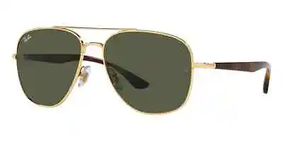 $109.99 • Buy Ray-Ban RB3683 Polished Gold Frame / G-15 Green Lenses RB3683 001/31 56-15 NEW