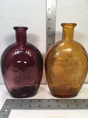 DECORATIVE BOTTLES Lot Of 2 Incl. Father Of Our Country Wheaton NJ Lot Of 2 • $15