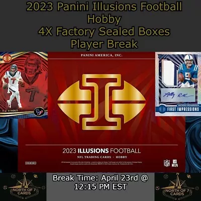 Justin Tucker - 2023 Panini Illusions Football Hobby 4X Box Player BREAK #2 • $2.49
