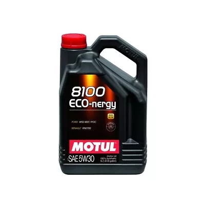 Motul 8100 ECO-NERGY 5W30 - 5L - Fully Synthetic Engine Motor Oil • $49.95