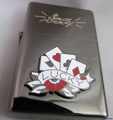 Lot Of 6 SAILOR JERRY RUM LIGHTER Sailer Tatoo Designs Poker Cards Tattoo New • $56.03