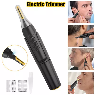 Men Electric Ear Beard Nose Hair Trimmer Eyebrow Mustache Remover Shaver Clipper • $9.48