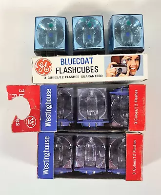 Lot Of 9 Flash Cubes (9 Cubes/36 Flashes) GE & Westinghouse Flash Cubes  NOS • $25