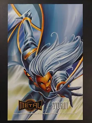 1995 Marvel Metal Prints Glossy - 6.5  X 10  Case Topper Promo Card - Storm • $4.99