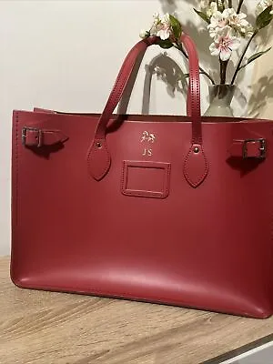 The Cambridge Satchel Company East West Leather Large Tote Bag Raspberry • £55