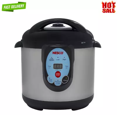 NESCO NPC-9 Smart Electric Pressure Cooker And Canner 9.5 Quart Stainless Stee • $135