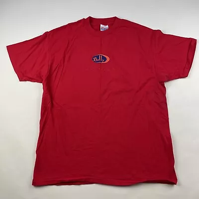 Vintage 90s Belly Band Tee Size XL Red • $150