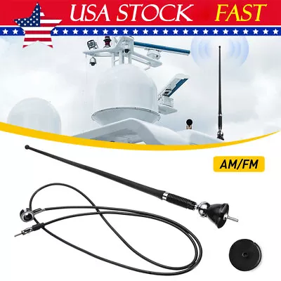 NEW Waterproof Car Radio Antenna FM AM Aerial For ATV UTV Motorcycle Truck Yacht • $10.99