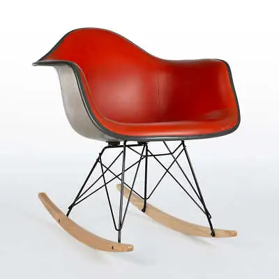 Herman Miller Eames Chair Red Vinyl Original Medium Tone RAR Arm Shell Chair • £475