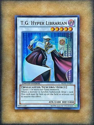 Yugioh T.G. Hyper Librarian REDU-ENSE1 Super Rare Limited Edition LP • $3.69