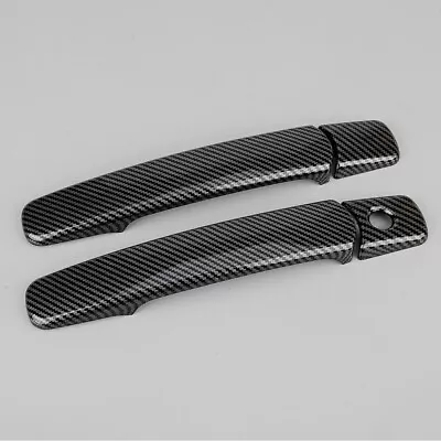 2x Carbon Fiber Texture Front Door Handle Cover Fit For Infiniti G35 Coupe 03-07 • $22.55