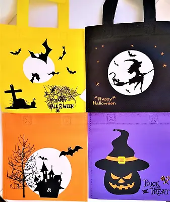 £1.99 • Buy Halloween Spooky Bags 4 Choices Tote Type Sweet Trick Or Treat Sml Bag Non Woven