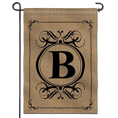 Monogram Letter A To Z Garden Flag Family Last Name Initial Yard Flags 12.5x18 • $8.95