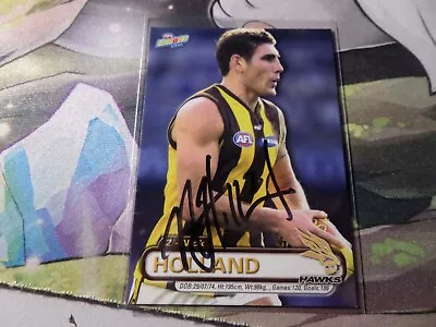 2001 Heroes HAWTHORN HAWKS AFL Card NICK HOLLAND #66 HAND SIGNED • $5