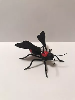 Handmade Hand-painted 3  Red Velvet Ant Wasp Cow Killer Insect Figurine Replica • $25
