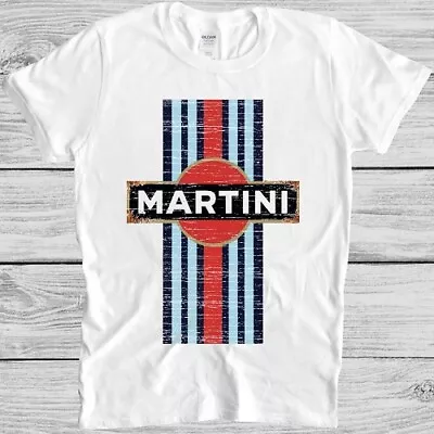 Retro Martini Racing T Shirt Vintage Car Hipster Unisex Cool Gift Tee 2101 • $8.02