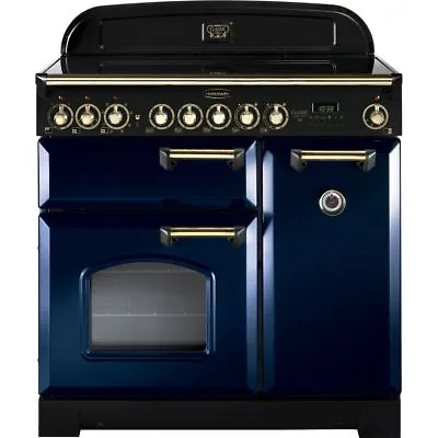 Rangemaster CDL90ECRB/B Classic Deluxe 90cm Electric Range Cooker 5 Burners A/A • £2445