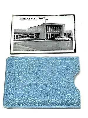 Vintage Advertising Pocket Mirror Indiana Toll Road  Berwyn Il. Illinois 1950’s • $119.99