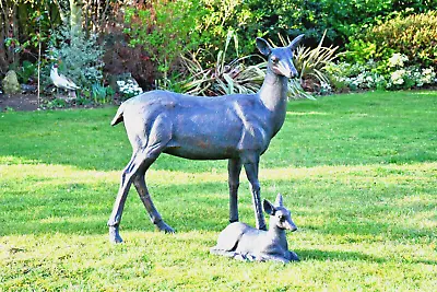 Doe Garden Ornament Life Size Deer Statue Aluminium • £729.99