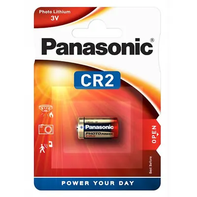 1 X Genuine Panasonic CR2 3v Lithium Battery Fits Nash Siren R3 S5R ALARM  • £4.38