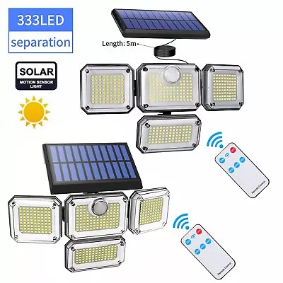 2PCS 3200lm 333 LED Solar Lights Outdoor Waterproof Motion Sensor Security Lamp • $17.98