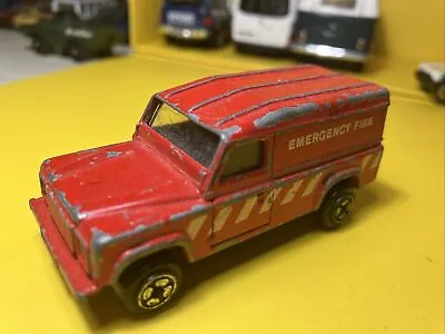 Corgi DieCast Land Rover Defender Emergency Fire Toy Car Vintage • £5.90