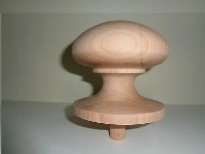 WOOD FINIAL UNFINISHED FOR  NEWEL POST FINIAL OR CAP  Finial #102 • $31.95