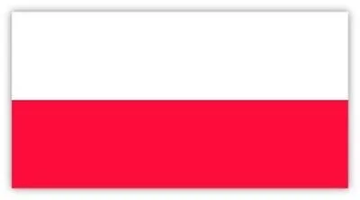 Patriotic Poland Flag Sticker Laptop Wall Car Hard Helmet • £2.33