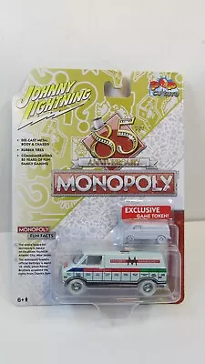 Johnny Lightning 85th Anniversary Monopoly 1977 Dodge Van White Lightning Chase • $40.97