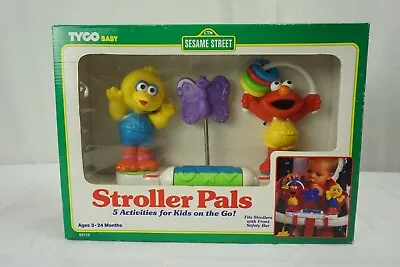 TYCO STROLLER PALS Baby Sesame Street Vintage 1995 Pram Toys Elmo Big Bird • $71.59