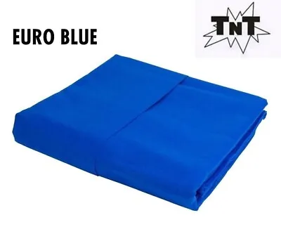 TNT Billiard Pool Table Felt Cloth W/Teflon 9' Cut Bed & Rails * EURO BLUE * • $149