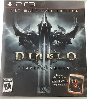 PS3 Play Station Diablo Reaper Of Souls No Manual Video Game Ultimate Evil Ed • $13.19